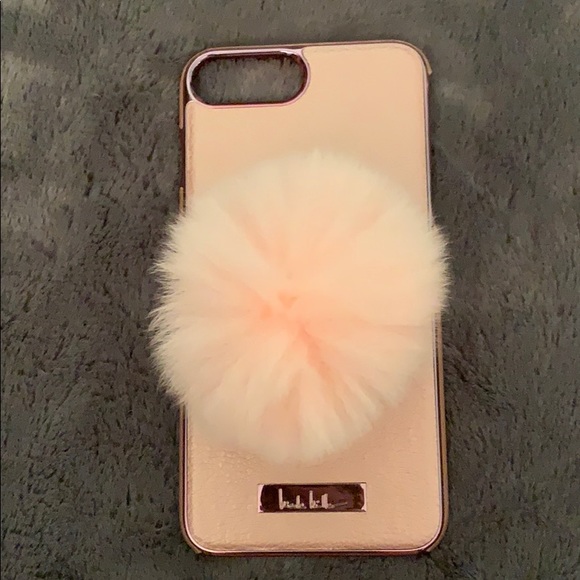 Nicole Miller iPhone 6S Plus case & fur push pop - Picture 1 of 11